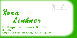 nora linkner business card